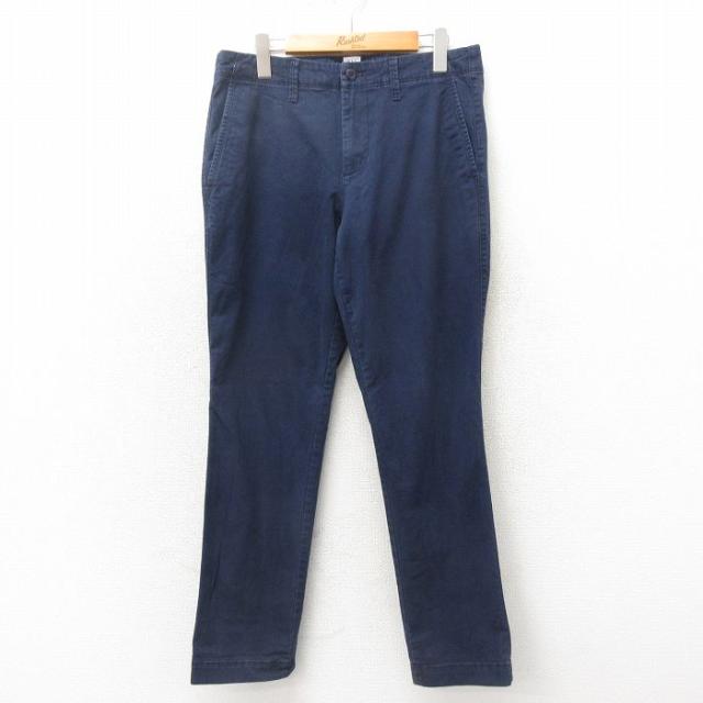 古着 ギャップ GAP パンツ メンズ 紺 ネイビー W32 中古 ボトムス ロ