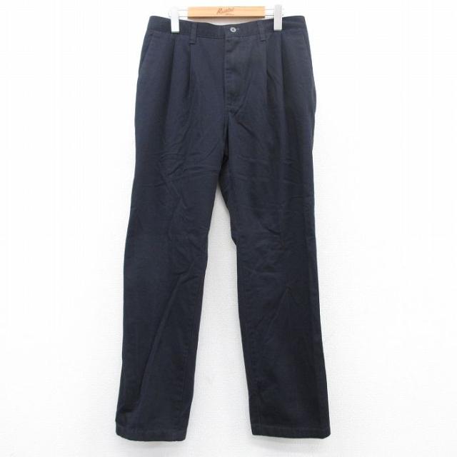 古着 ラングラー Wrangler パンツ メンズ コットン 紺 ネイビー W3