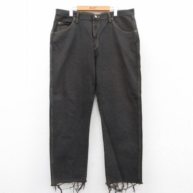 古着 ラングラー Wrangler ジーンズ メンズ コットン こげ茶 ブラウン