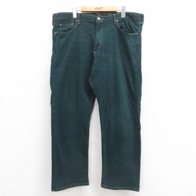 古着 ラングラー Wrangler ジーンズ メンズ 緑 グリーン W39 中古