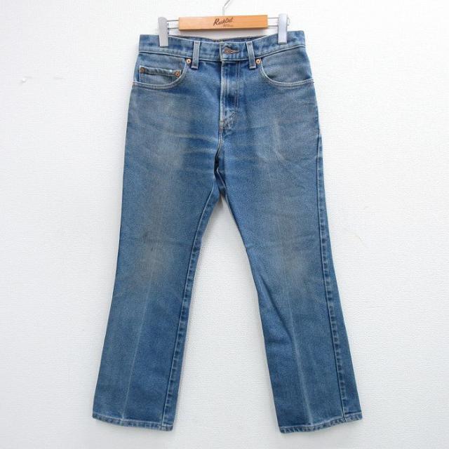 古着 リーバイス Levis ジーンズ メンズ ヒゲ 紺 ネイビー デニム W3