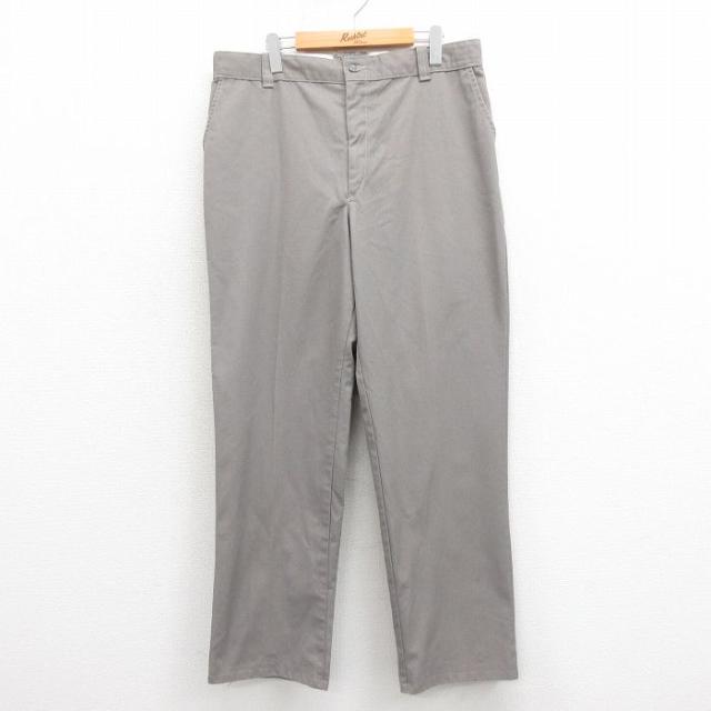 古着 ワーク パンツ メンズ 90年代 90s USA製 グレー W36 中古