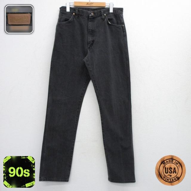 古着 ラングラー ジーンズ メンズ 90年代 90s USA製 黒 デニム sp