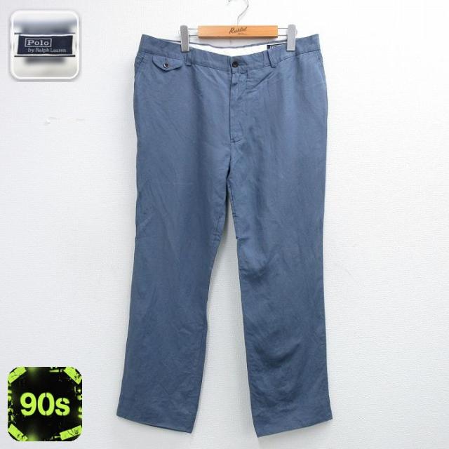 古着 ラルフローレン ブランド パンツ メンズ 90年代 90s リネン シルク