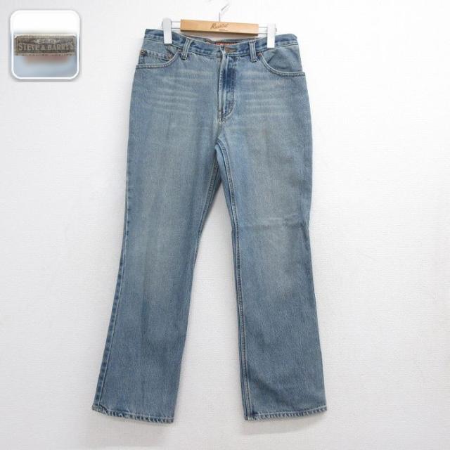 古着 STEVE&BARRYS ジーンズ メンズ ブーツカット ヒゲ コットン 