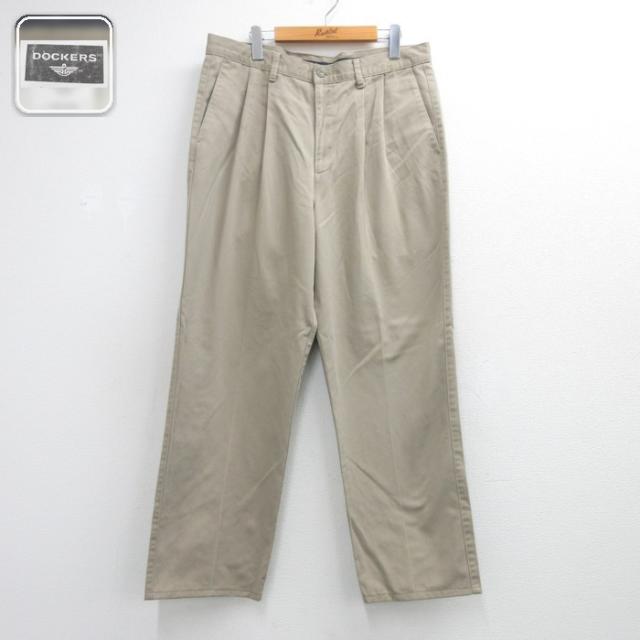 古着 DOCKERS ドッカーズ パンツ メンズ ツータック チノパン コットン