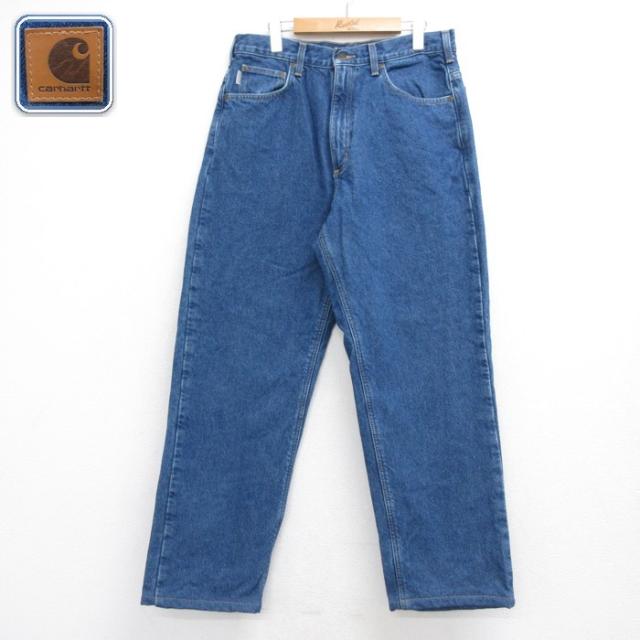 古着 カーハート Carhartt メンズ ジーンズ フランネル コットン ネイ