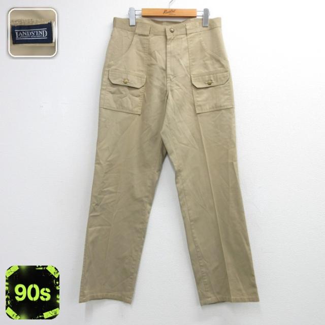 古着 ランズエンド メンズ 90年代 90s ブランド フラップポケット ブッシ
