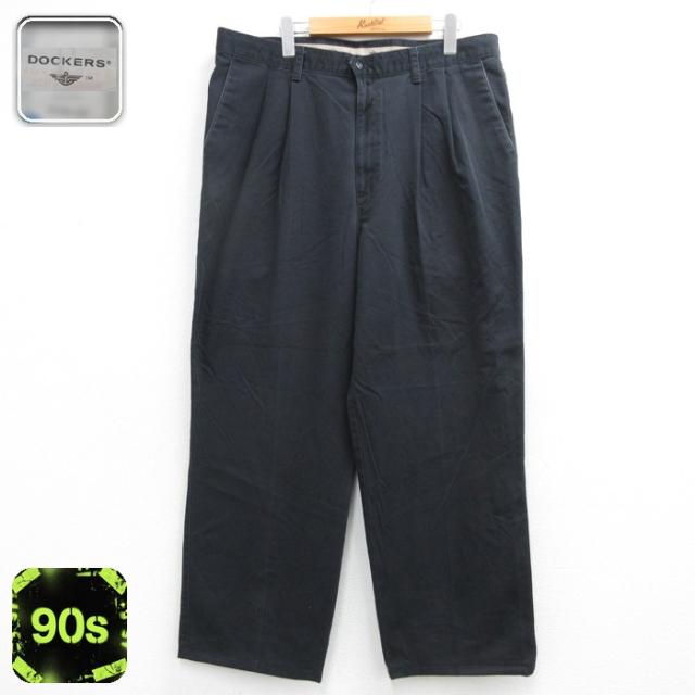古着 DOCKERS ドッカーズ パンツ メンズ 00年代 00s ツータック 