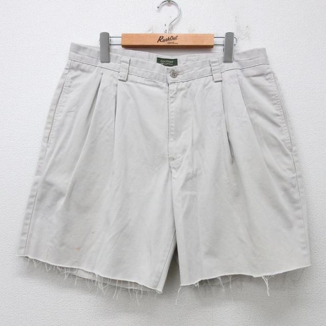 古着 ドッカーズ ショート パンツ ショーツ メンズ コットン 薄ベージュ カー