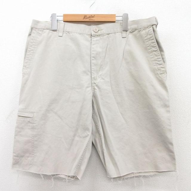 古着 ドッカーズ ショート パンツ ショーツ メンズ コットン 薄ベージュ カー