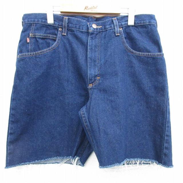 古着 レッドキャップ ショート パンツ ショーツ メンズ コットン 濃紺 ネイビ