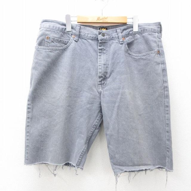 古着 リー Lee ショート パンツ ショーツ メンズ コットン グレー デニム