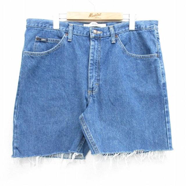 古着 リー Lee ショート パンツ ショーツ メンズ コットン 紺 ネイビー