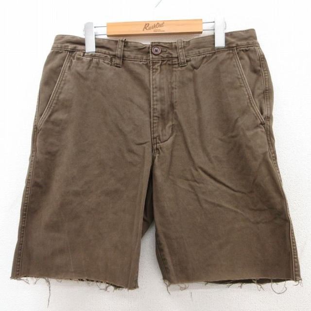 古着 エディーバウアー ショート パンツ ショーツ メンズ コットン タロン 茶