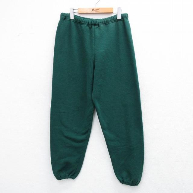 古着 ラッセル スウェット パンツ メンズ 90年代 90s 無地 USA製 緑