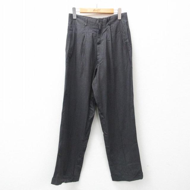 古着 ビンテージ スラックス パンツ メンズ 70年代 70s ウール グレー 