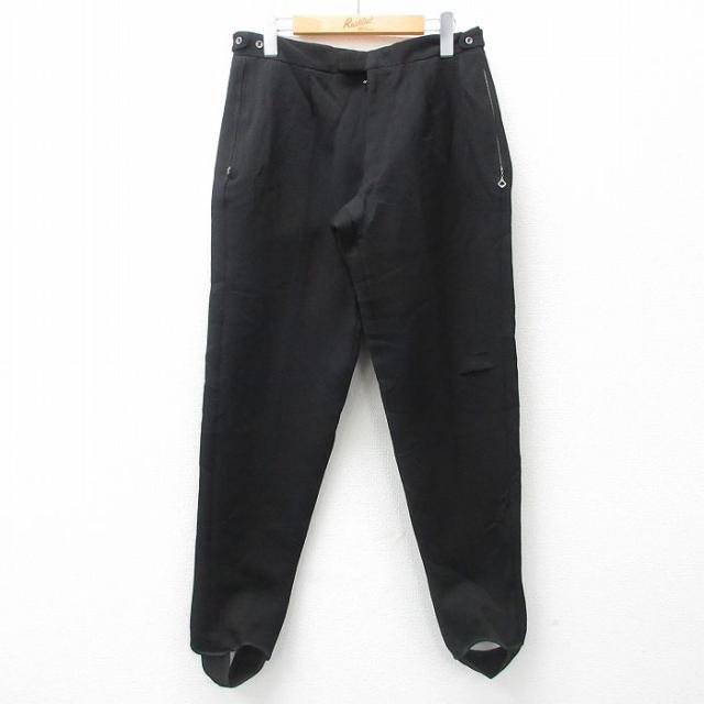 古着 ビンテージ パンツ メンズ 60年代 60s ウール 黒 ブラック W30