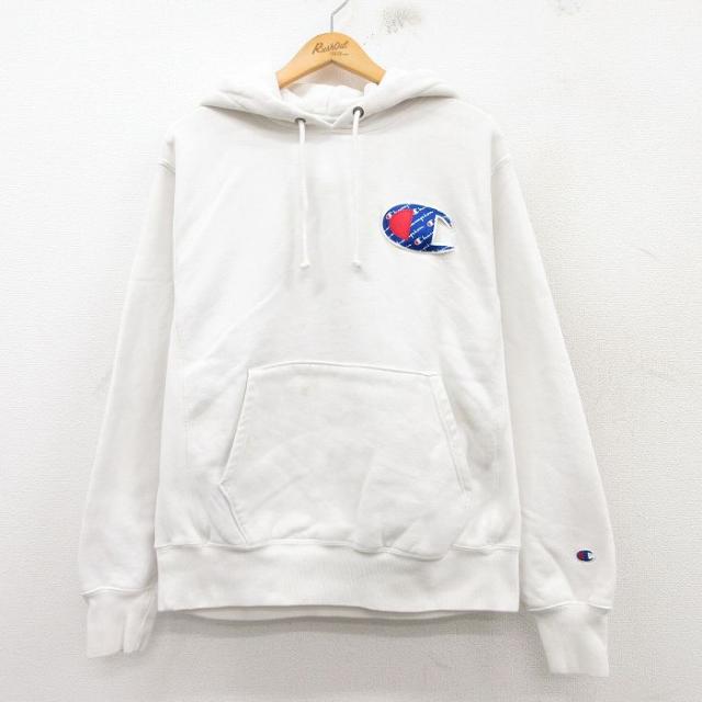 古着 長袖 チャンピオン Champion リバースウィーブ パーカー メンズ 