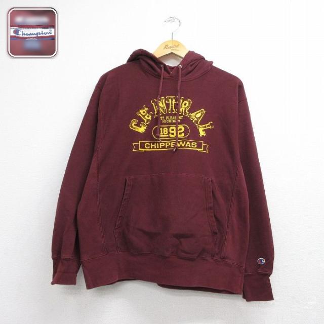 古着 長袖 チャンピオン Champion リバースウィーブ メンズ パーカー 