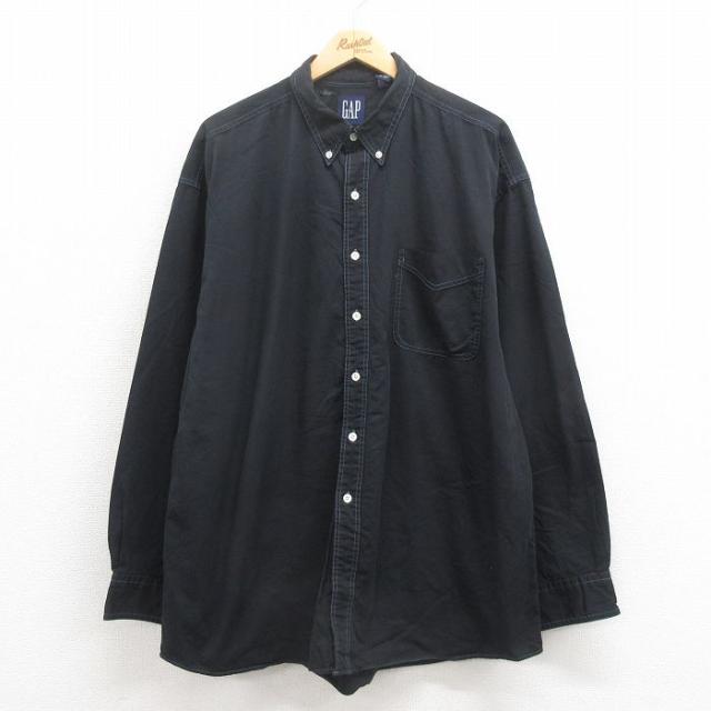 古着 ギャップ GAP 長袖 ブランド シャツ メンズ 90年代 90s 大きい