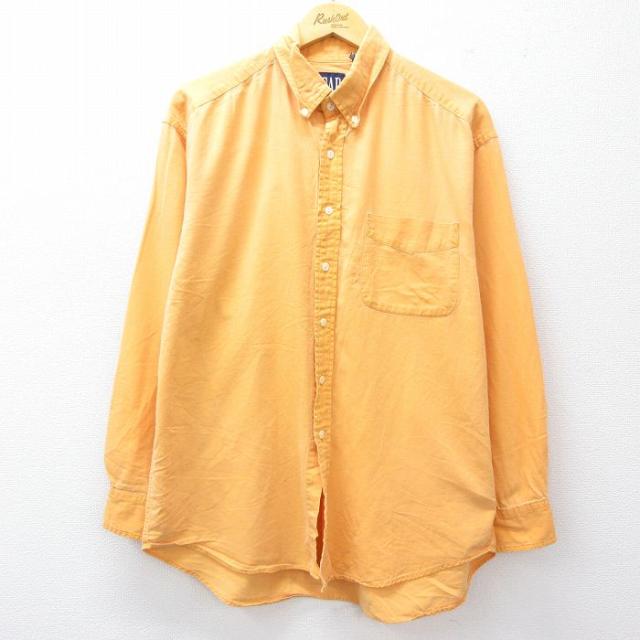 古着 ギャップ GAP 長袖 ブランド シャツ メンズ 90年代 90s コット