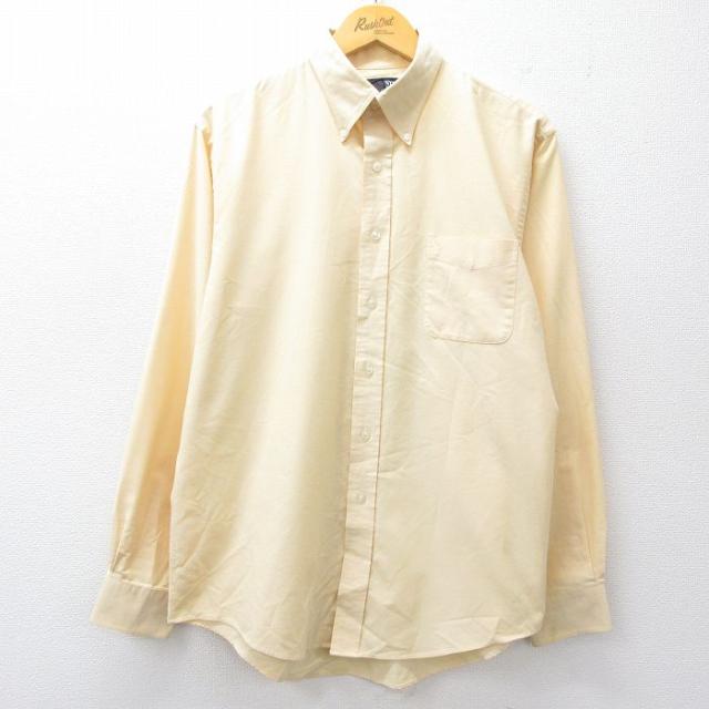 古着 ランズエンド 長袖 ブランド シャツ メンズ 00年代 00s ボタンダウ