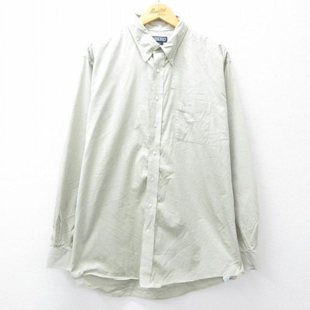 古着 ランズエンド 長袖 ブランド シャツ メンズ 00年代 00s 大きいサイ