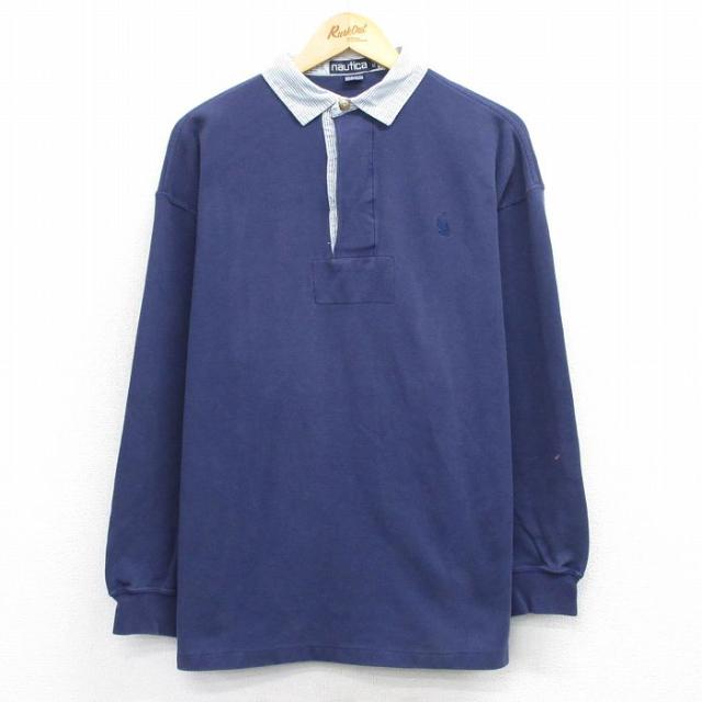 古着 ノーティカ NAUTICA 長袖 ブランド ラガー シャツ メンズ 90年