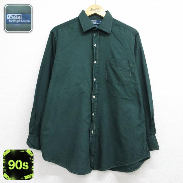 古着 ラルフローレン 長袖 ブランド シャツ メンズ 90年代 90s CURH