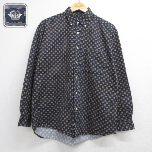 古着 DOCKERS ドッカーズ 長袖 ブランド シャツ メンズ コットン ボタ