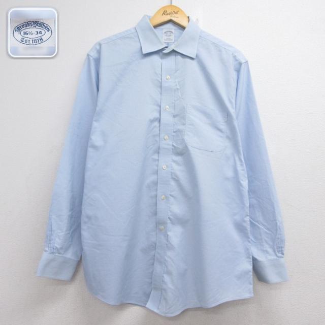 ブルックスブラザーズ 長袖シャツ ライトブルーチェック XL | 古着 26au