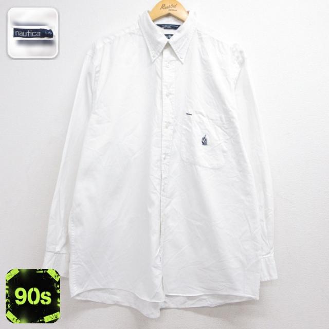 ノーティカ 90s 長袖シャツ ホワイト XL | 古着 26aug26 中古