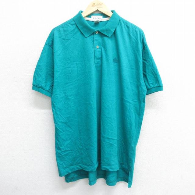 古着 IZOD 半袖 ブランド ポロ シャツ メンズ 90年代 90s ワンポイ