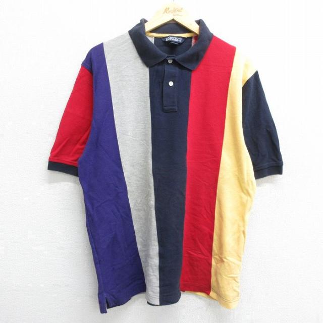 古着 ランズエンド 半袖 ブランド ポロ シャツ メンズ 90年代 90s 鹿の