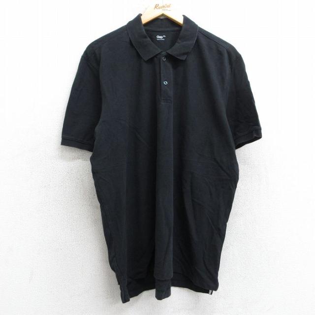 古着 ギャップ GAP 半袖 ブランド ポロ シャツ メンズ 鹿の子 大きいサイ