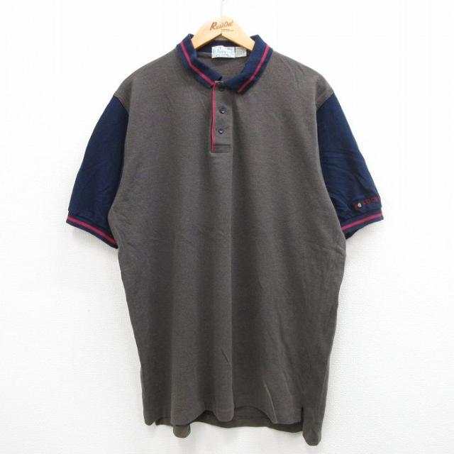 古着 半袖 ポロ シャツ メンズ 90年代 90s KOCH 鹿の子 大きいサイ