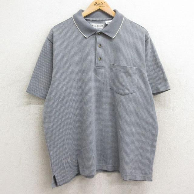 古着 グランドスラム 半袖 ポロ シャツ メンズ 90年代 90s 大きいサイズ
