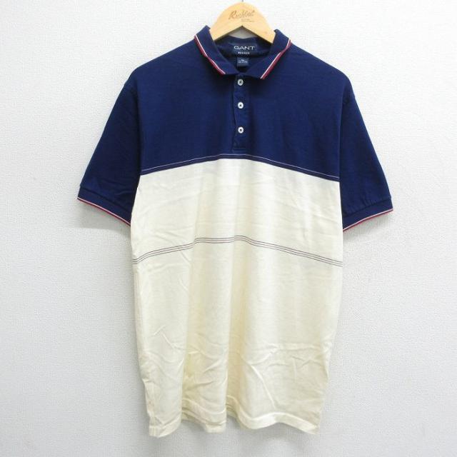 古着 GANT 半袖 ポロ シャツ メンズ 90年代 90s コットン USA製