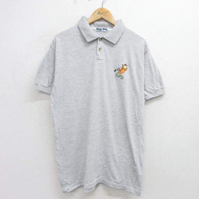古着 半袖 ポロ シャツ メンズ 00年代 00s ガーフィールド ゴルフ コッ