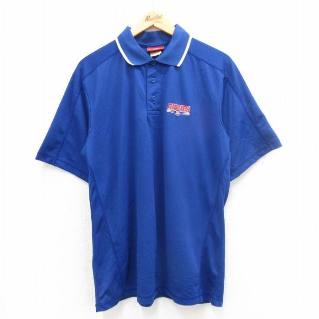 古着 半袖 ポロ シャツ メンズ 00年代 00s NFL ニューヨークジャイア