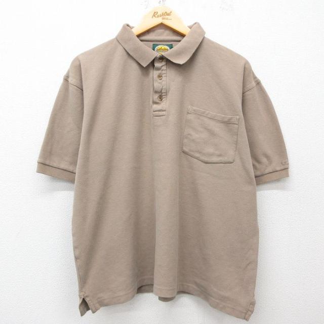 古着 カベラス 半袖 ポロ シャツ メンズ 00年代 00s 鹿の子 大きいサイ