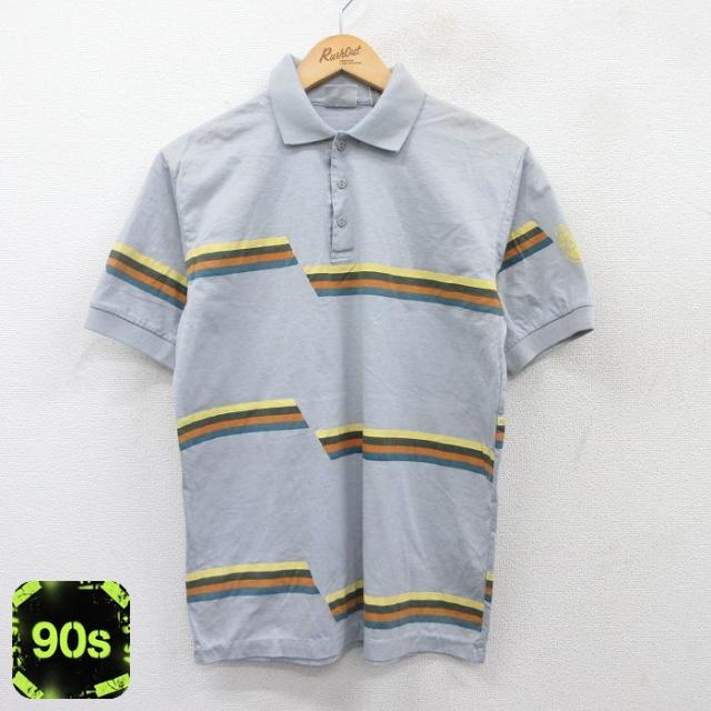 古着 スポルディング 半袖 ポロ シャツ メンズ 90年代 90s グレー他 M