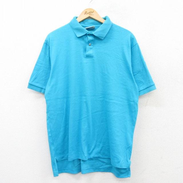 古着 ヘインズ Hanes 半袖 ポロ シャツ メンズ 90年代 90s 大きい
