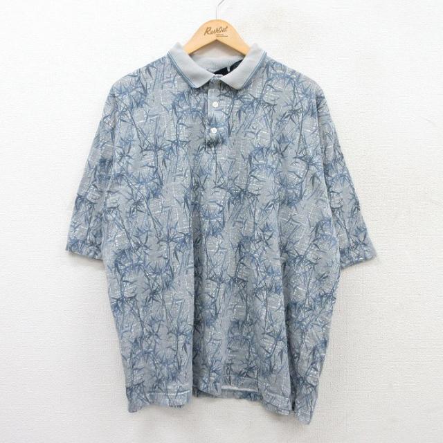 古着 ピューリタン 半袖 ポロ シャツ メンズ 00年代 00s 竹 大きいサイ