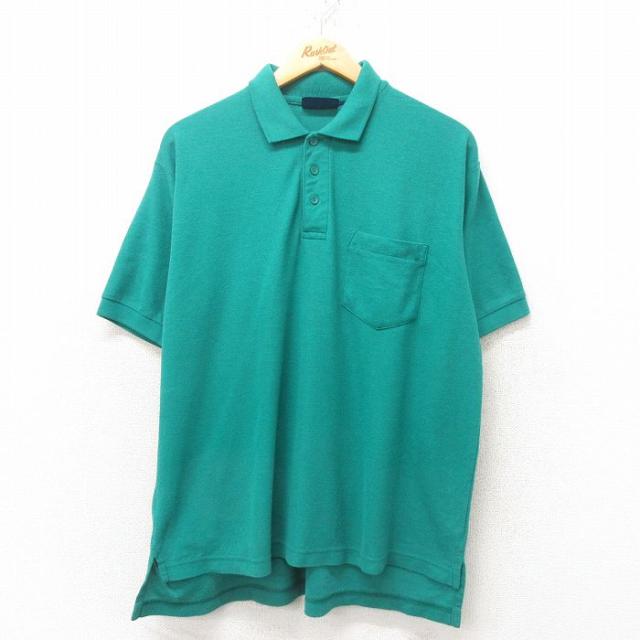 古着 タウンクラフト 半袖 ポロ シャツ メンズ 90年代 90s 大きいサイズ