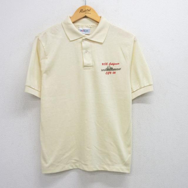古着 ヘインズ Hanes 半袖 ポロ シャツ メンズ 90年代 90s カリフ