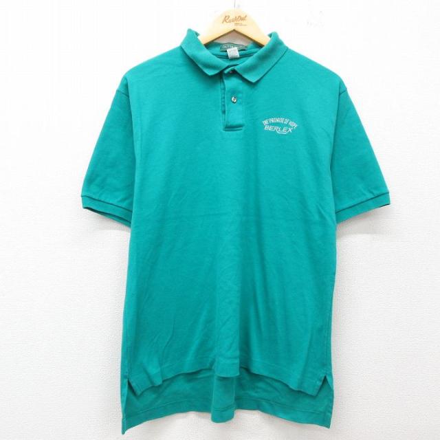 古着 半袖 ポロ シャツ メンズ 90年代 90s BERLEX コットン US