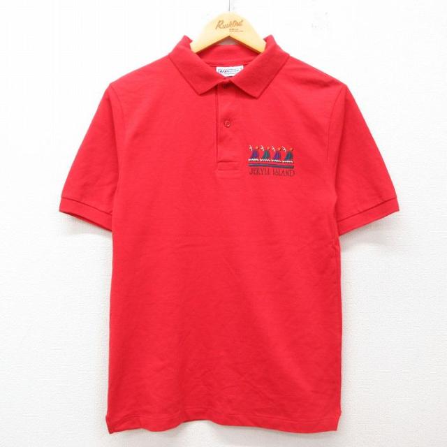 古着 ヘインズ Hanes 半袖 ポロ シャツ メンズ 90年代 90s ヨット