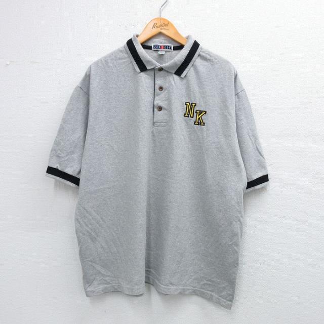 古着 ジャージーズ 半袖 ポロ シャツ メンズ 00年代 00s NK 鹿の子